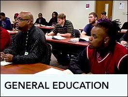 Programs Shows a picture of a classroom with students learning