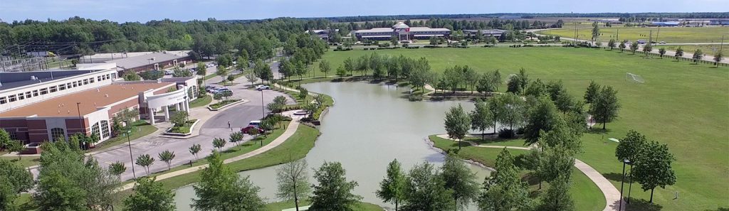 Campus drone photo