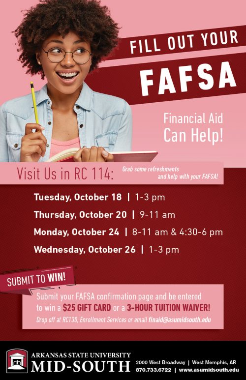 FAFSA 2022 ASU MidSouth West Memphis, Arkansas